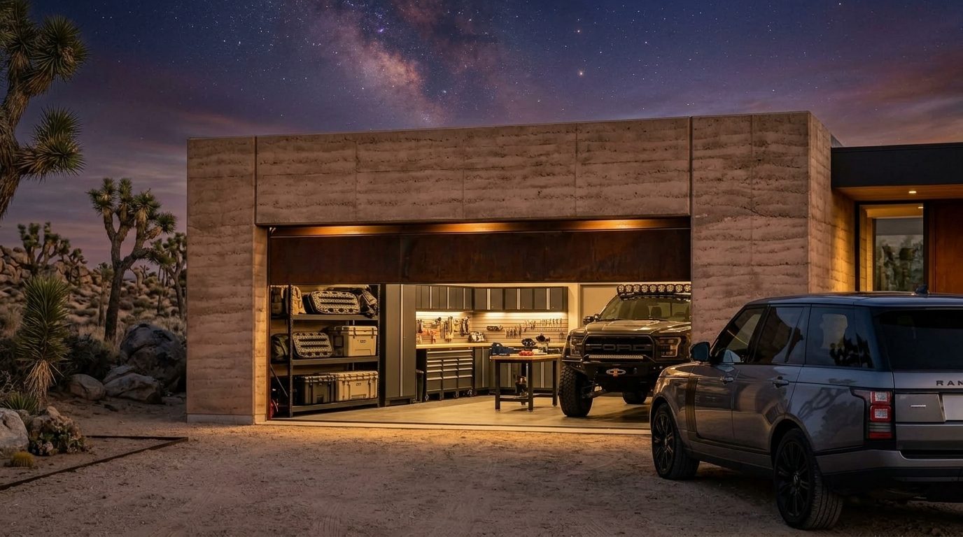 Graham Garage Door Service Garage Door Gliding Open Revealing Warm Illuminated Interior